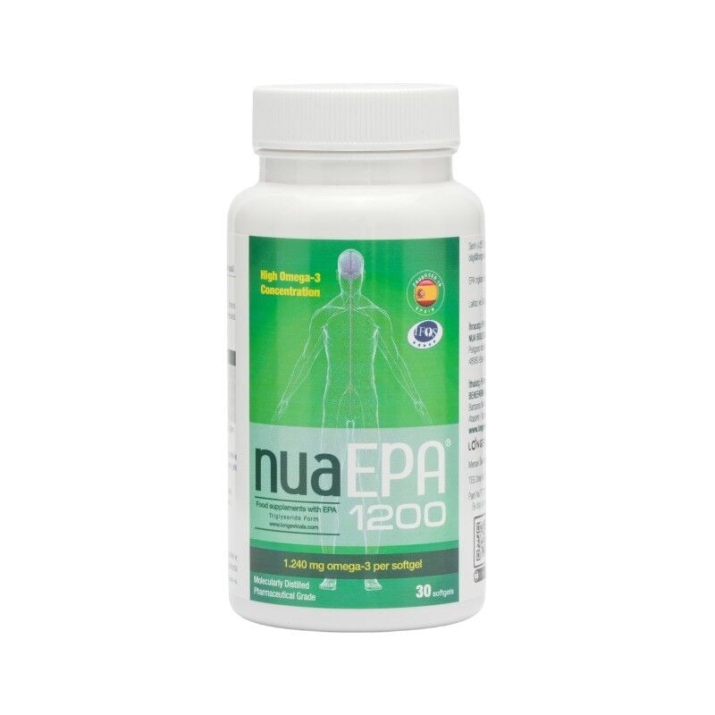 Nua Biological NUA EPA 1200 Omega-3 Dietary Supplement 30 Capsules