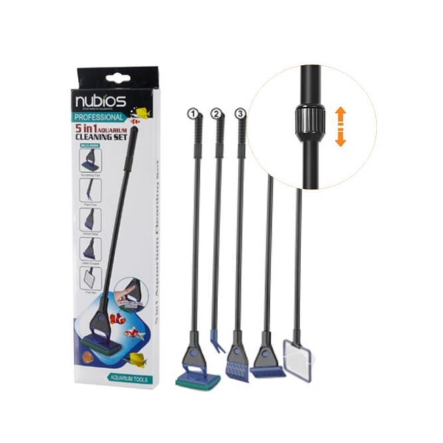 Nubios 5-in-1 Aquarium Cleaning Kit for Complete Tank Care