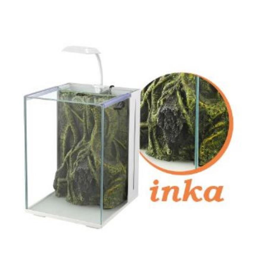 Nubios Inca Nano Aquarium with Decor White 20x22x29 cm