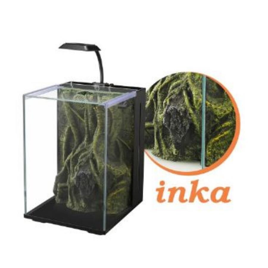 Nubios Inca Nano Aquarium with Decor Black 20x22x29 cm
