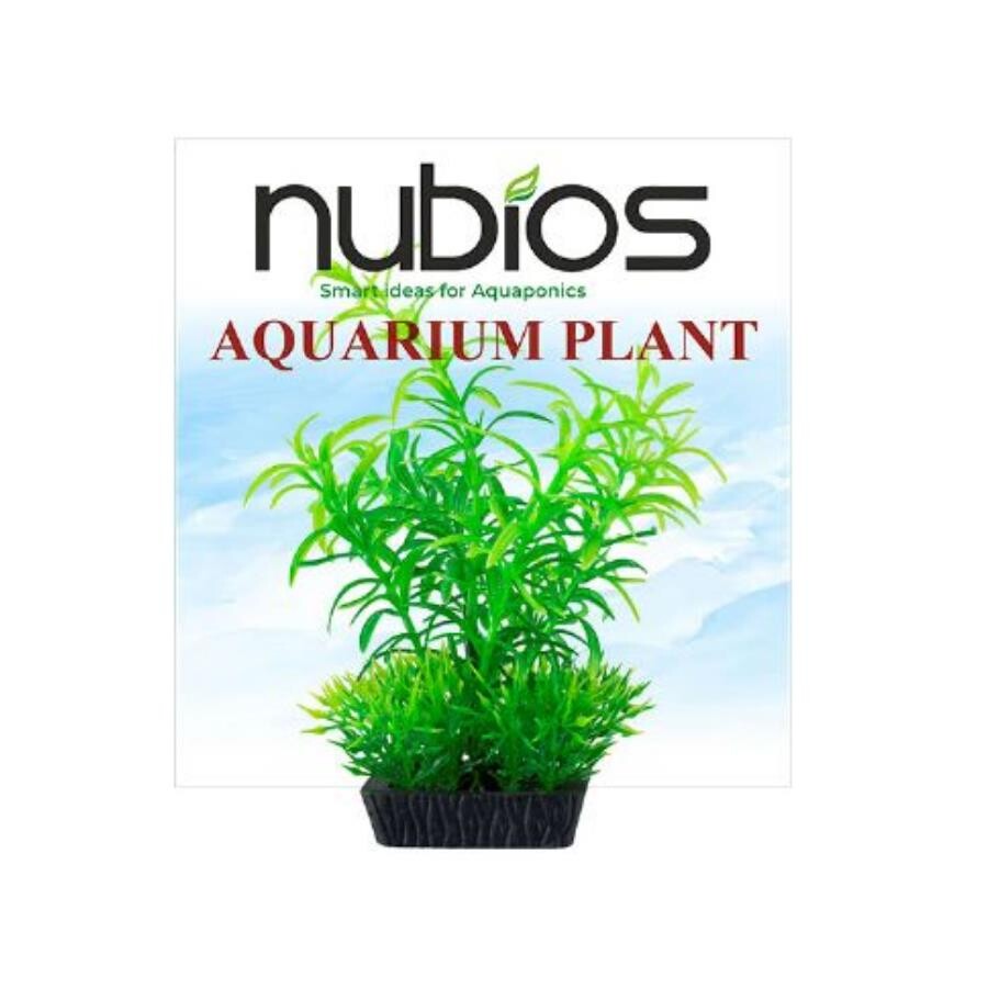 Nubios Square Base Plastic Aquarium Plant 10 cm