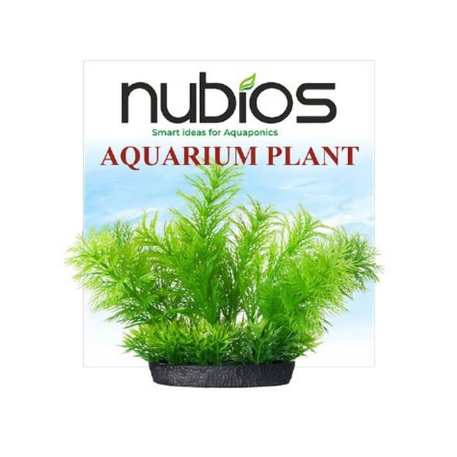 Nubios Square Base Plastic Aquarium Plant 10 cm