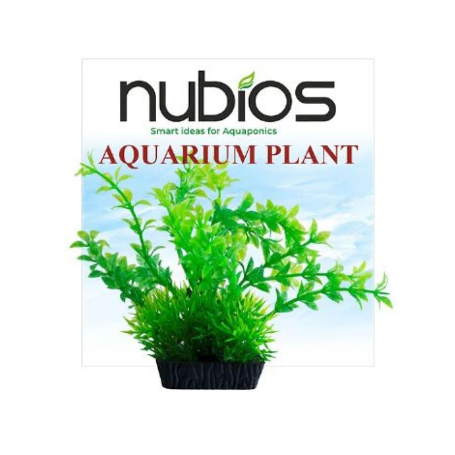 Nubios Square Base Plastic Aquarium Plant 10 cm