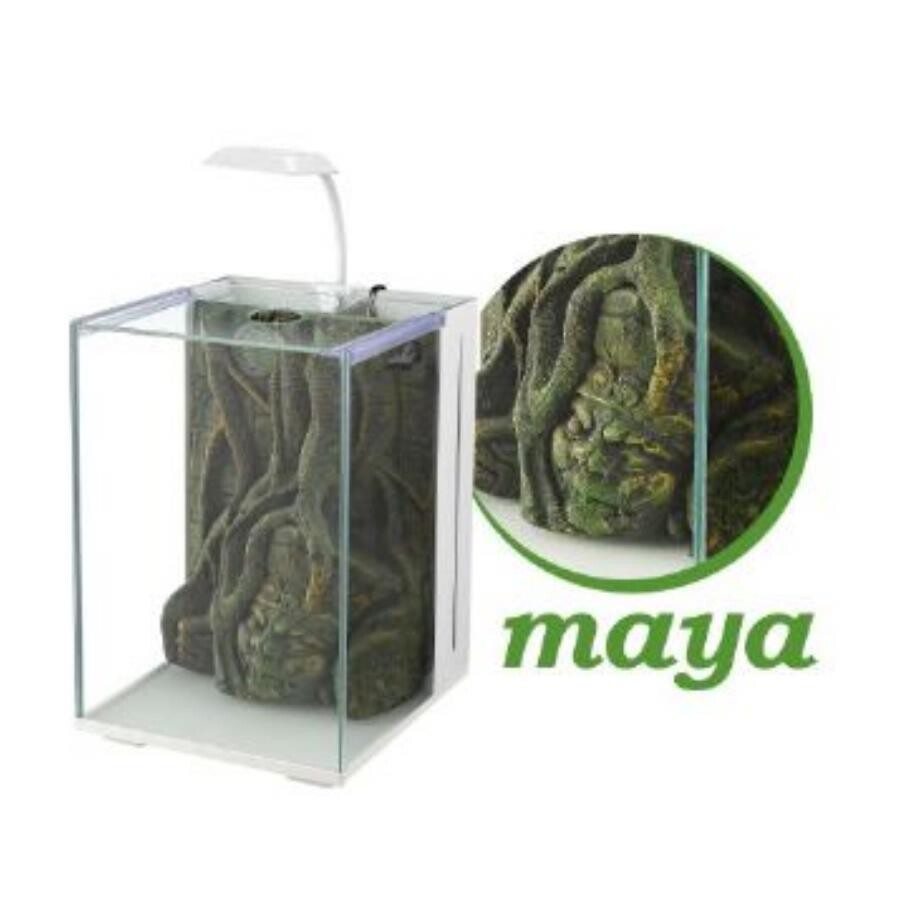 Nubios Maya Decorative Nano Aquarium White 20x22x29 cm