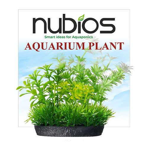 Nubios Plastic Plant with Square Base Aquarium Decor 10 cm