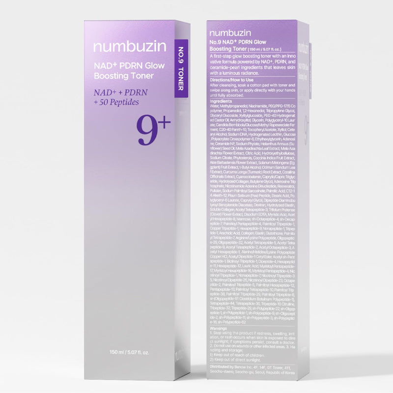 Numbuzin No.9 Glow Boosting Toner with Salmon PDRN 150 ml