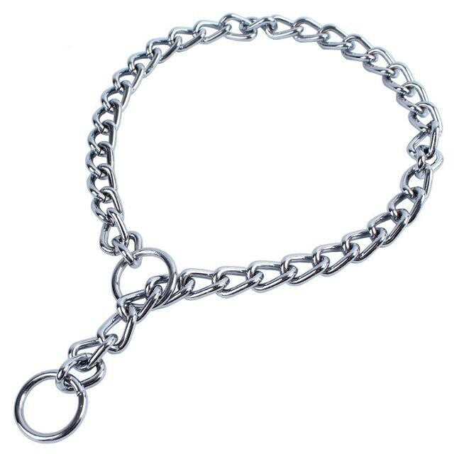 Nunbell Training Choke Chain Collar for Dogs 2.5mm x 40cm