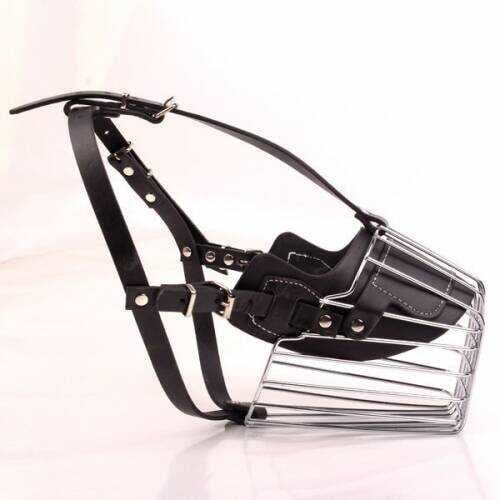 Nunbell Metal Cage Dog Muzzle Size 3 for Safe Walking