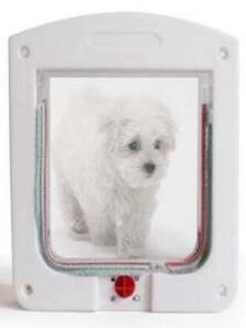 Nunbell 4-Way Locking Cat Door for Small Pets 22 x 20 cm
