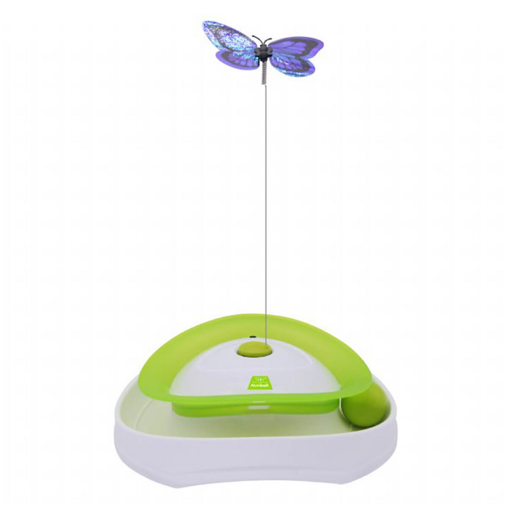 Nunbell Interactive Butterfly Cat Toy Rotating Exercise Tool