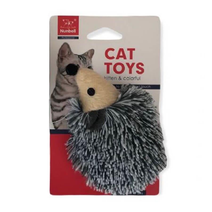 Nunbell Hedgehog Cat Toy Soft Interactive Activity Plush