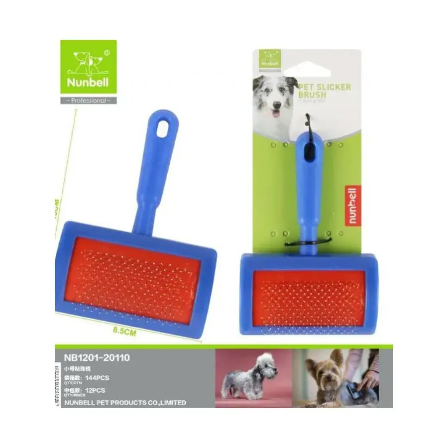 Nunbell Blue Fine-Tooth Grooming Comb for Cats and Dogs, Small