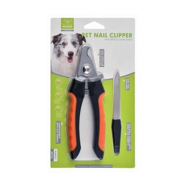 Nunbell Pet Nail Clipper with Built-in File for Cats & Dogs 16cm