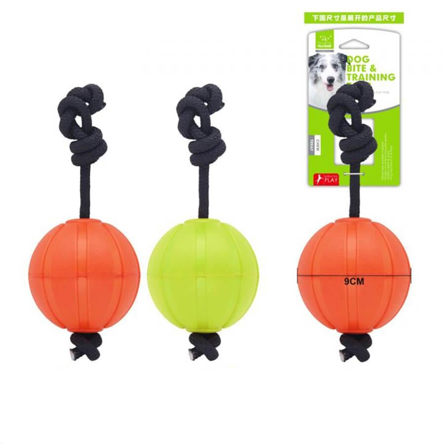Nunbell Dog Dental Rope Ball Interactive Chew Toy 9cm