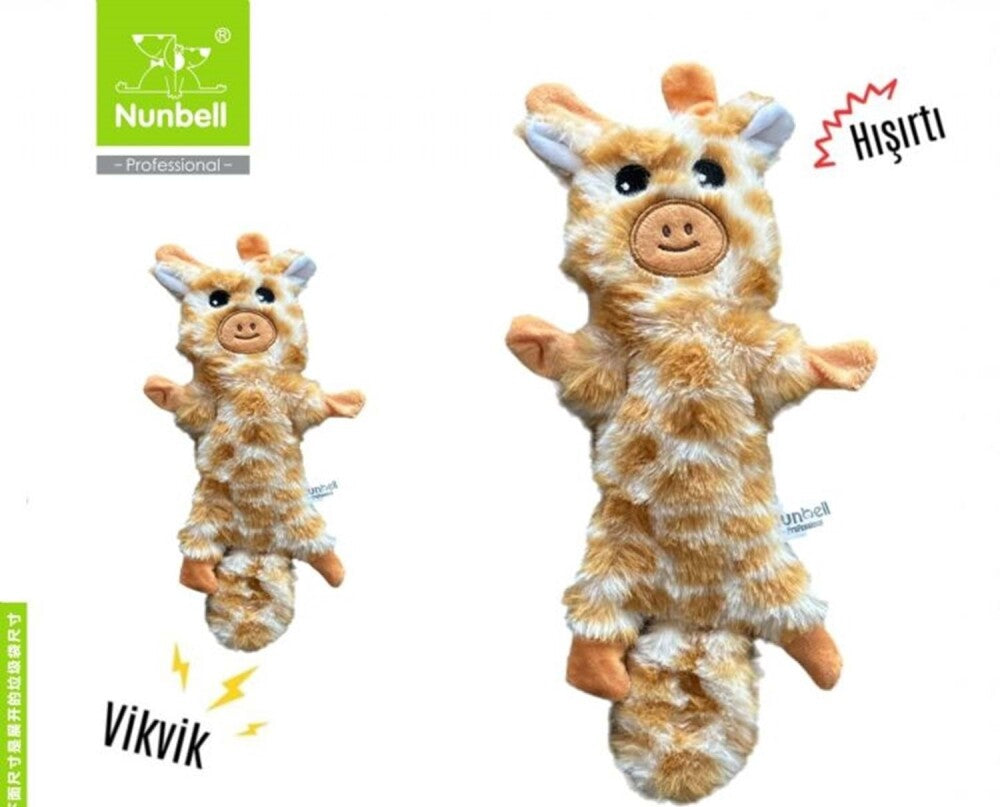Nunbell Plush Deer Dog Toy Soft Interactive Squeaker
