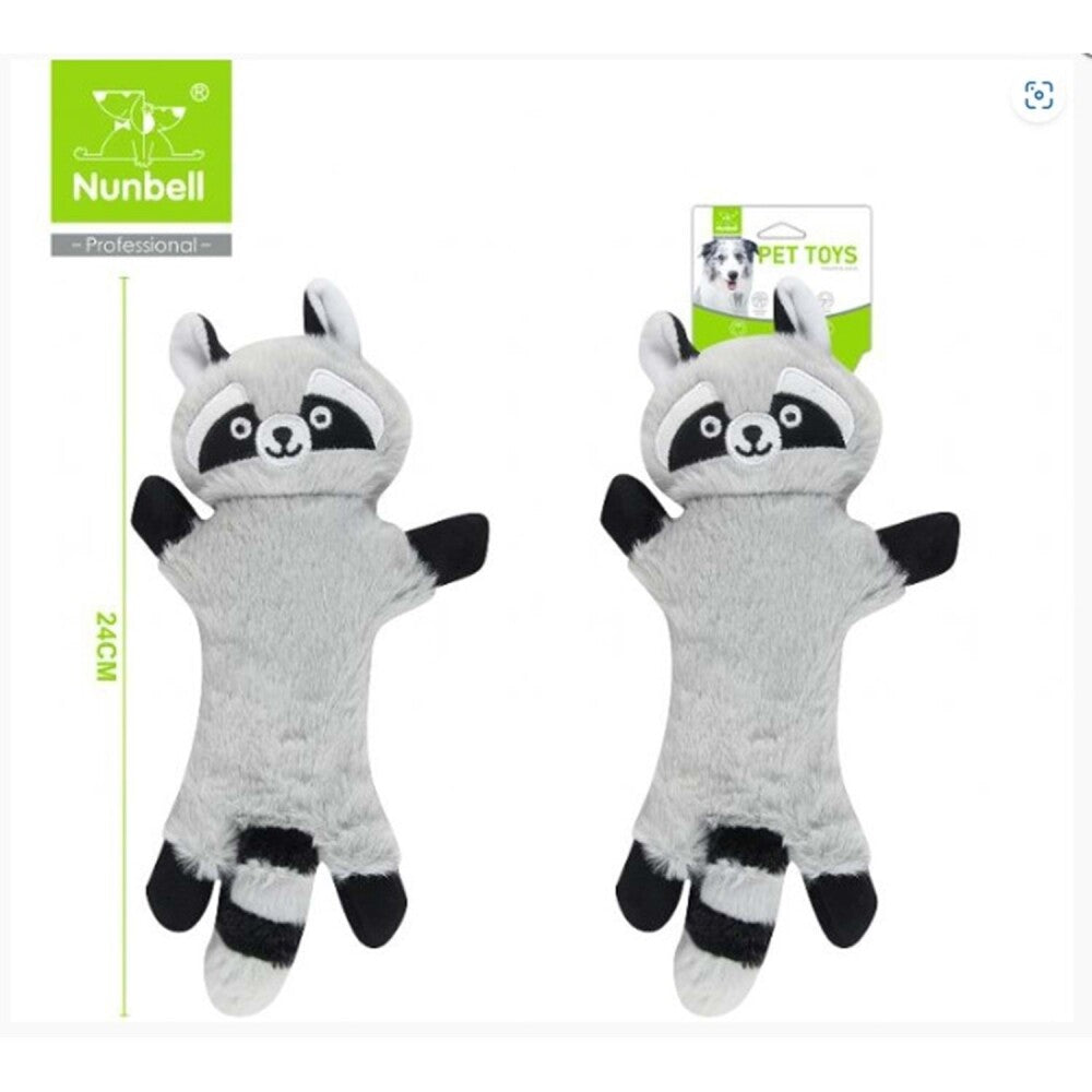 Nunbell Plush Raccoon Dog Toy Soft Interactive Play 24 cm
