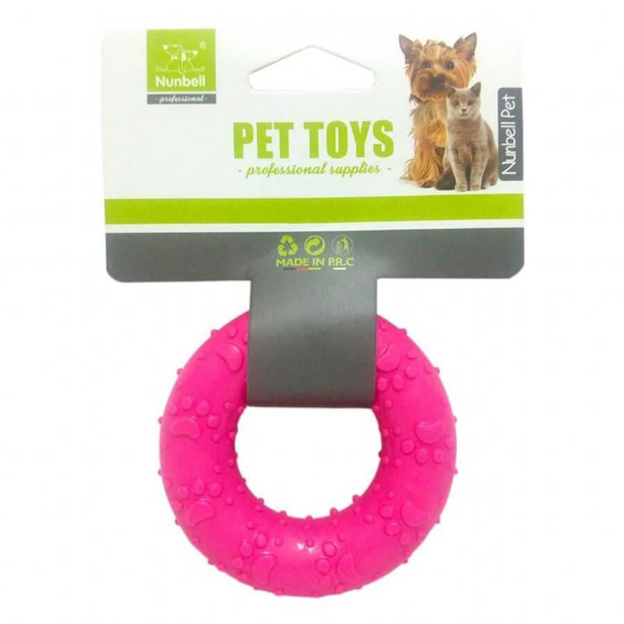 Nunbell Dog Plastic Dental Ring Toy for Chewing 7cm