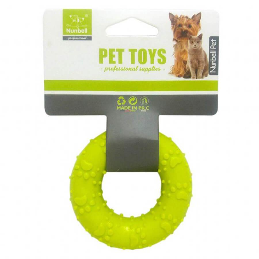 Nunbell Dog Plastic Dental Ring Toy for Chewing 7cm