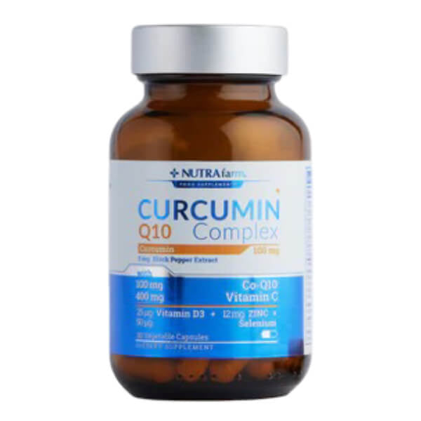 Nutrafarm Curcumin Q10 100 mg Dietary Supplement 30 Capsules