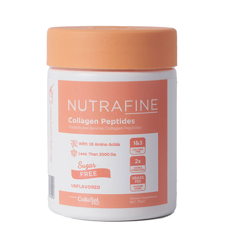 Nutrafine Bovine Collagen Double Hydrolyzed Type 1 & 3 Powder 3 x 70g (Pack of 3)
