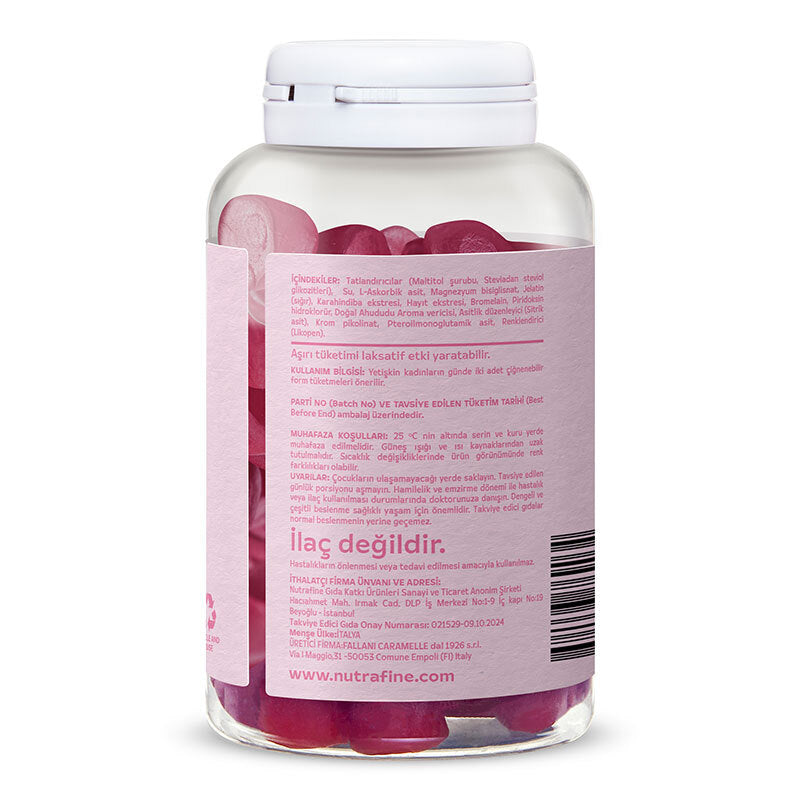 Nutrafine Cycle Care Gummy with Dandelion & Chasteberry - 60 Count