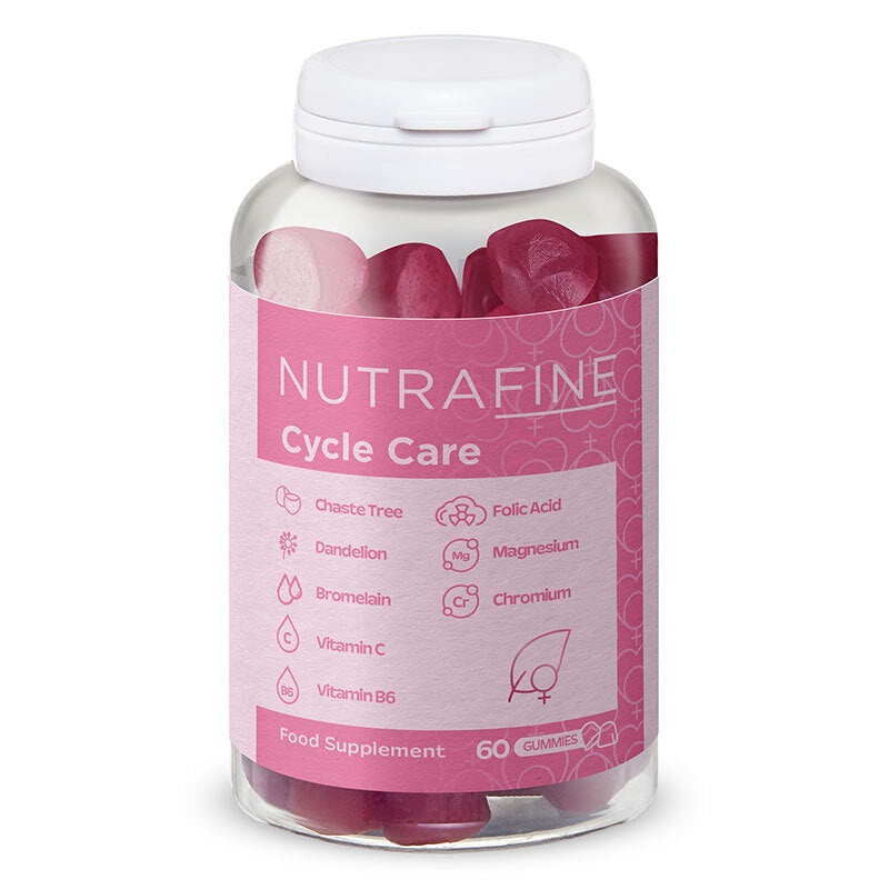 Nutrafine Cycle Care Gummy with Dandelion & Chasteberry - 60 Count
