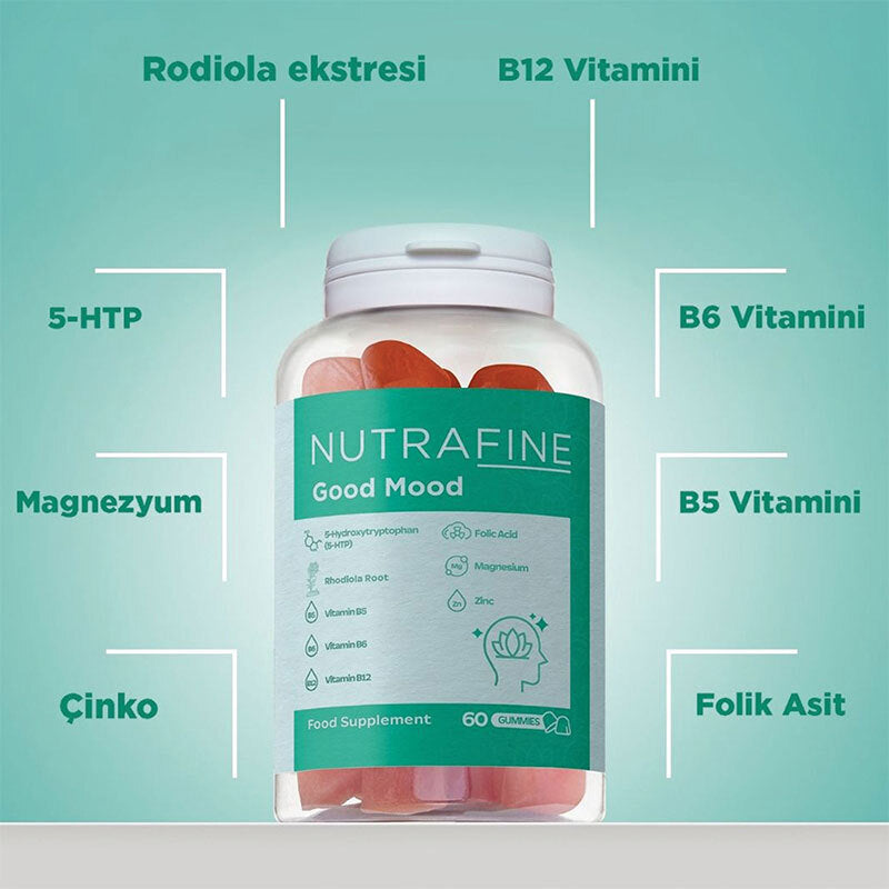 Nutrafine Good Mood Vitamin & Mineral Gummies - 60 Count