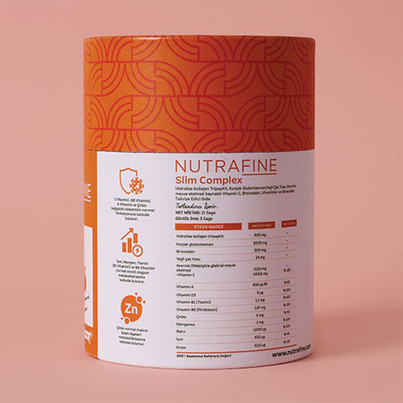 Nutrafine Slim Complex Collagen & Glucomannan Supplement 21 Sachets