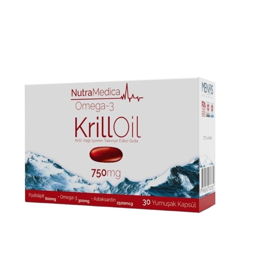 Nutramedica Omega 3 Krill Oil with Astaxanthin 750 mg 30 Capsules
