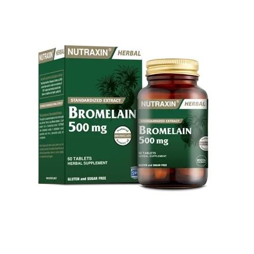 Nutraxin Bromelain 500 mg 60 Tablets - Vitamin & Supplement