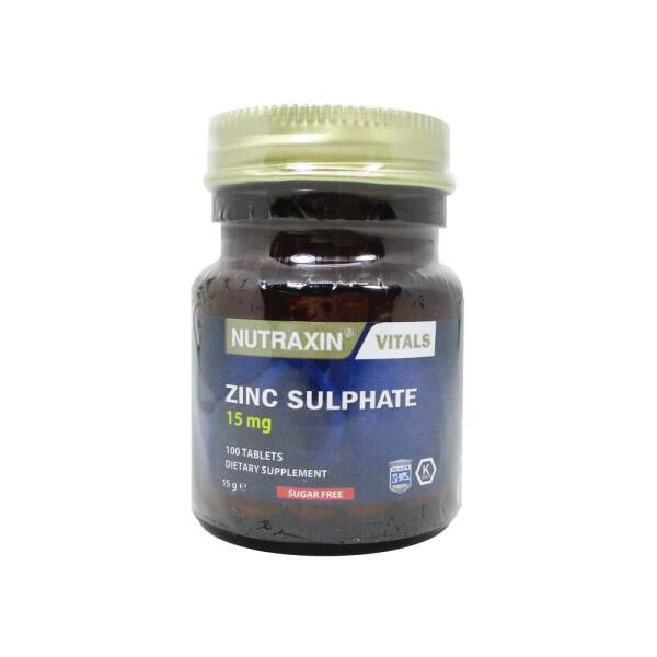 Nutraxin Zinc Sulphate 100 Tablets - Essential Mineral Support | 100 Tablets - view 3