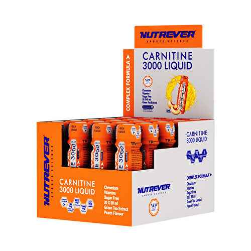 Nutrever L-Carnitine 3000 Liquid 20 Ampoules Nutrever L-Carnitine 3000 Liquid 20 Ampoules