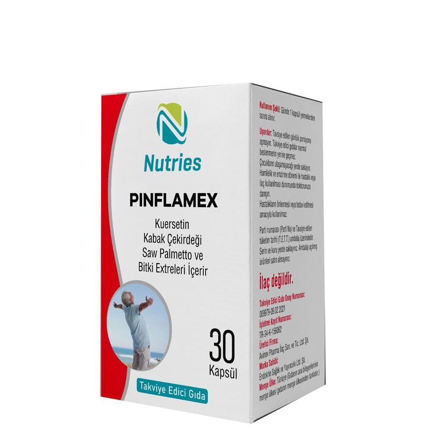 Nutries Pinflamex Herbal Support Supplement 30 Capsules