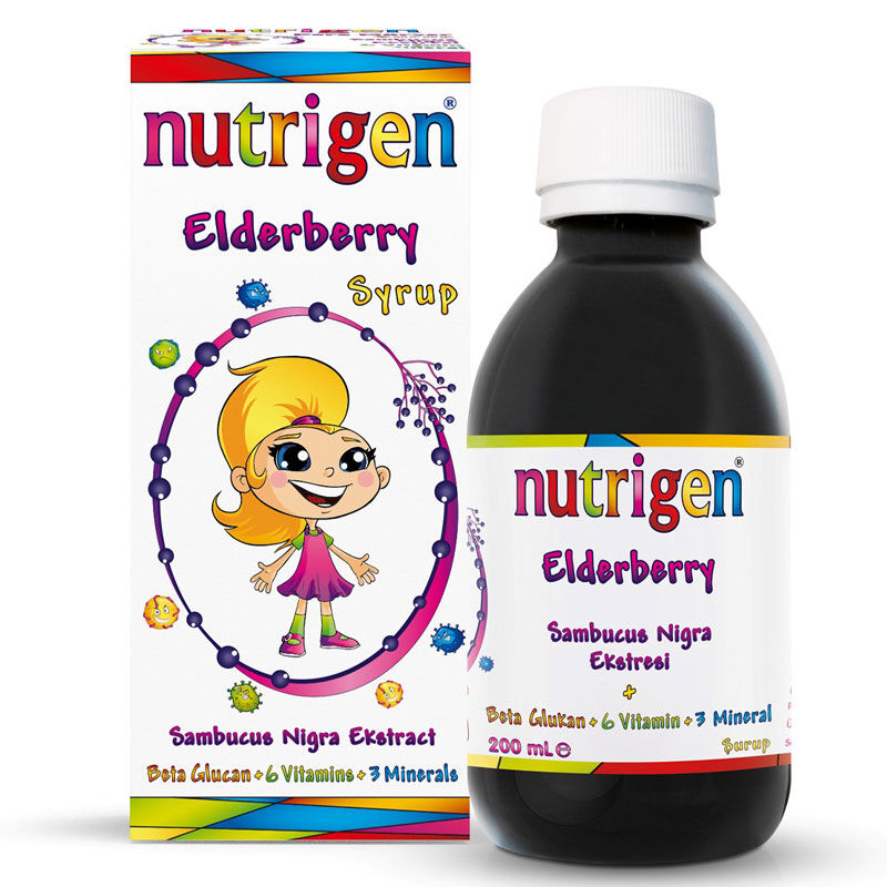 Nutrigen Elderberry Syrup with Beta Glucan & Vitamin C 200 ml
