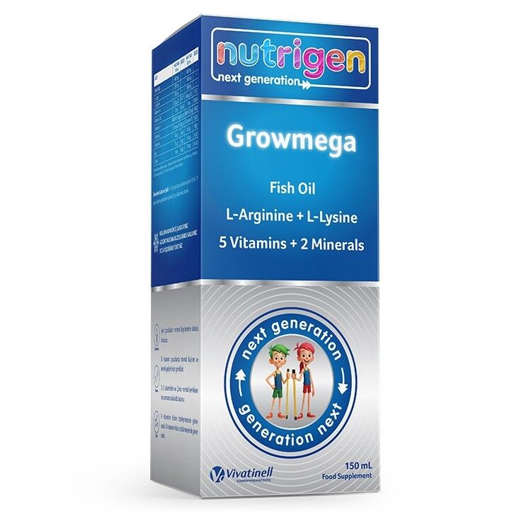 Nutrigen Growmega Fish Oil Liquid with L-Arginine 150ml