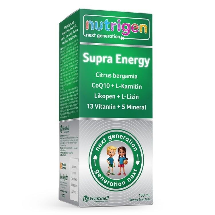 Nutrigen Supra Energy Liquid Multivitamin with CoQ10 150 ml