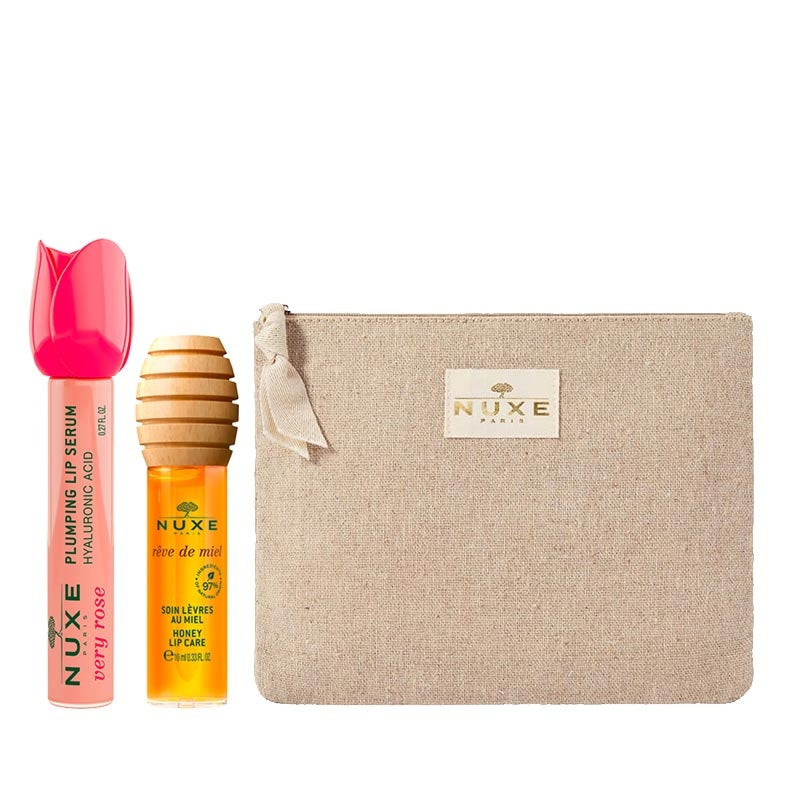Nuxe Lip Care Set with Plumping Serum and Honey Balm 2 Pieces