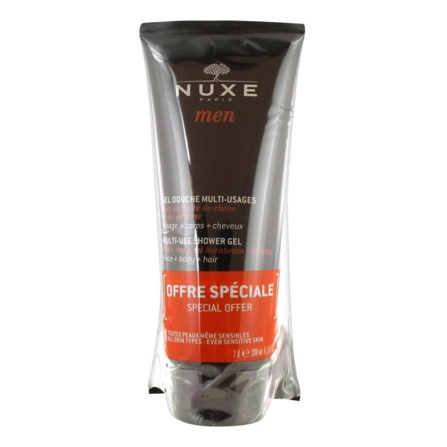Nuxe Men Shower Gel for Face, Body & Hair 2x200 ml Set