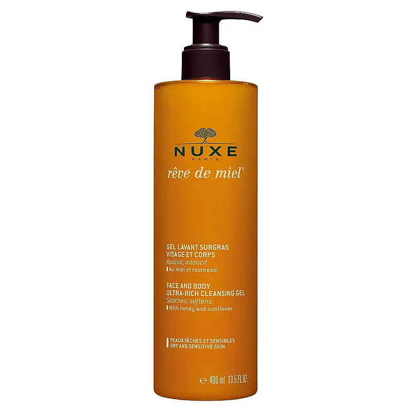 Nuxe Reve de Miel Face and Body Cleansing Gel Soothing Care 400ml