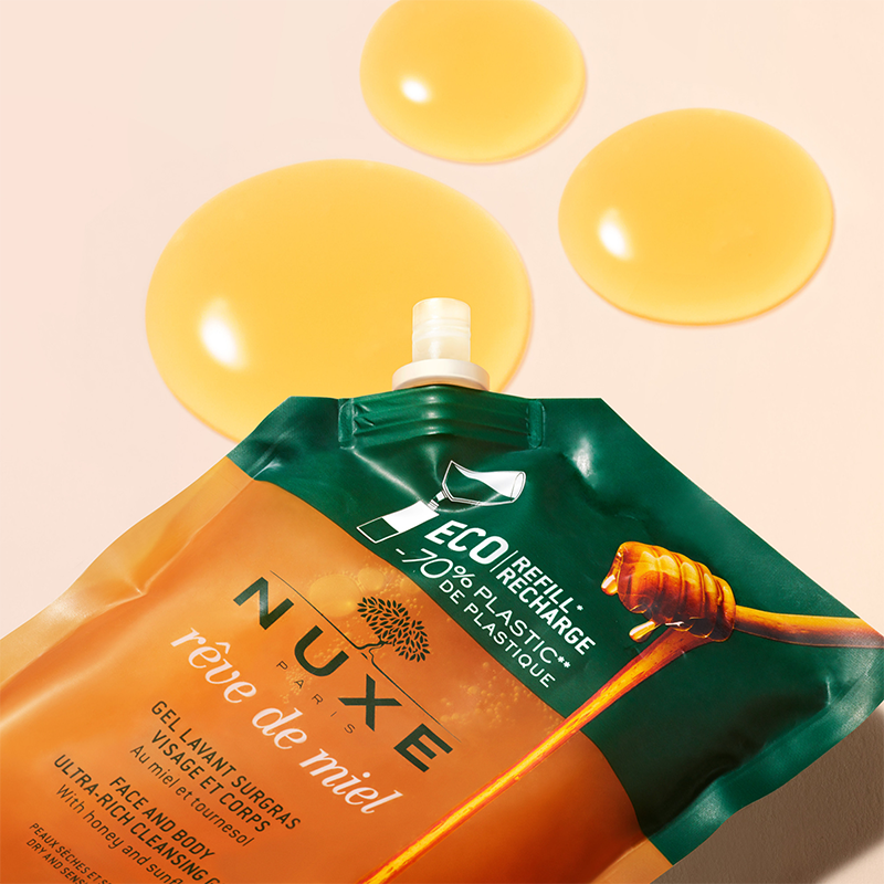 Nuxe Reve de Miel Face and Body Cleansing Gel with Honey 400 ml Refill