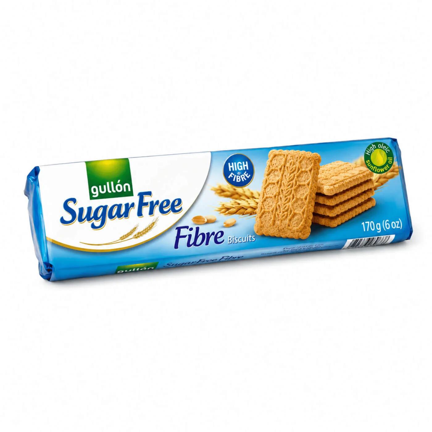 Gullon Sugar-Free Fiber Biscuits for Healthy Snacking 170g