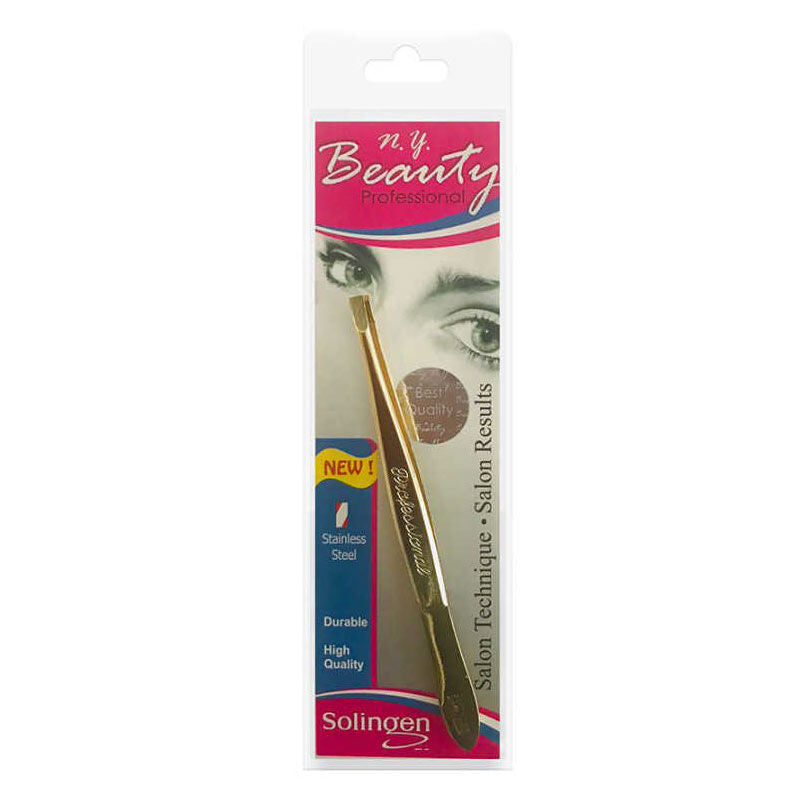 NY Beauty Gold Tweezers for Precise Hair Removal