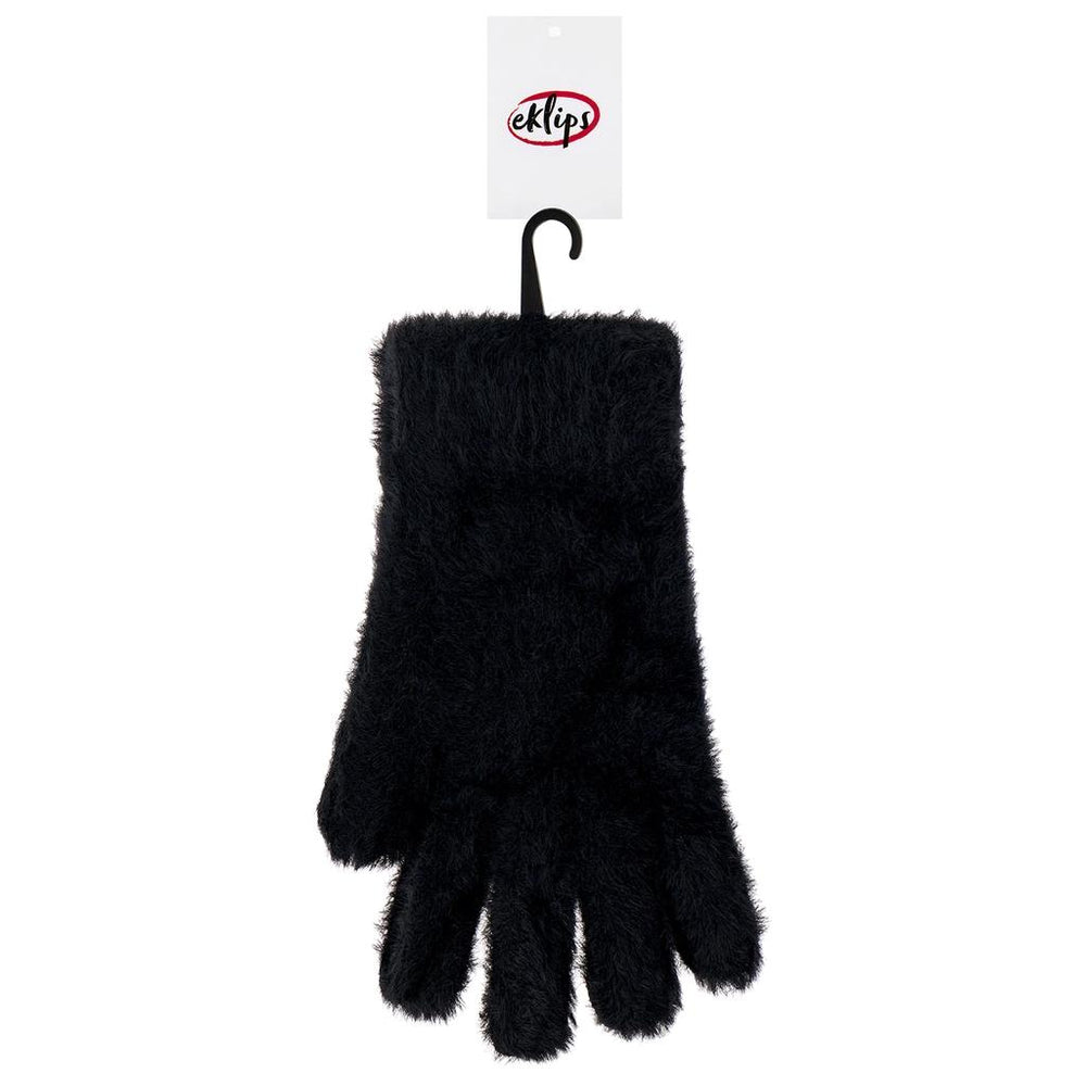 Eklips Black Feathered Exfoliating Glove for Smooth Skin