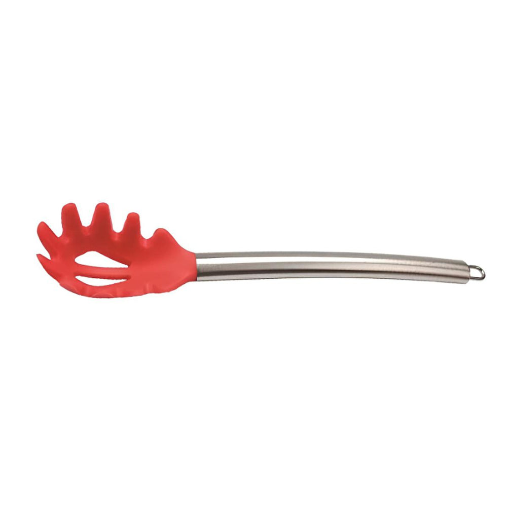 Lia Silicone Spaghetti Spoon - Durable Stainless Steel, Heat Resistant, Easy Clean Kitchen Utensil