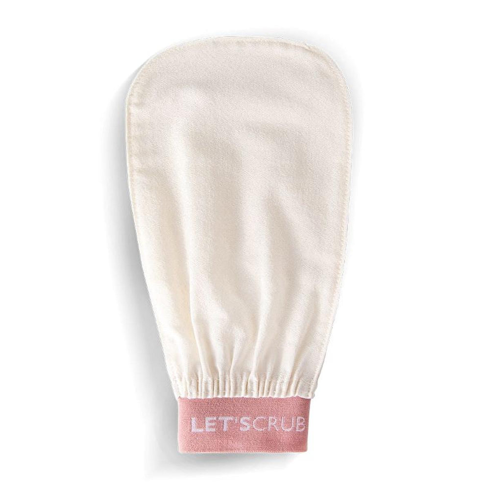 Let'scrub Silk Exfoliating Bath Glove for Smoother Skin - Natural Skincare, Gentle Exfoliation, Handmade - Exfoliator