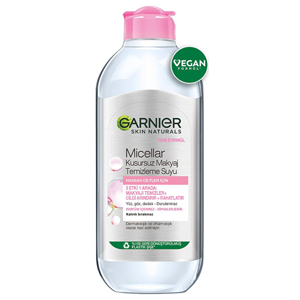 Garnier Micellar Makeup Remover Water - Gentle, Effective Cleansing for Sensitive Skin - 400ml - view 3