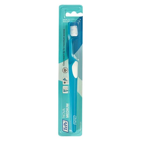 Tepe Nova Medium Manual Toothbrush for Effective Dental Cleaning - 1 Piece Tepe Nova Medium Toothbrush for Effective Cleaning Manual toothbrush, Tepe toothbrush, Nova Medium toothbrush, Effective dental cleaning, Oral hygiene tool, Dental hygiene, Toothbrush, Oral care, Tepe Nova Medium, Medium bristle toothbrush, Active tip toothbrush