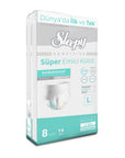 Sleepy Sensitive Super Absorbent Pants Large 8 Pack