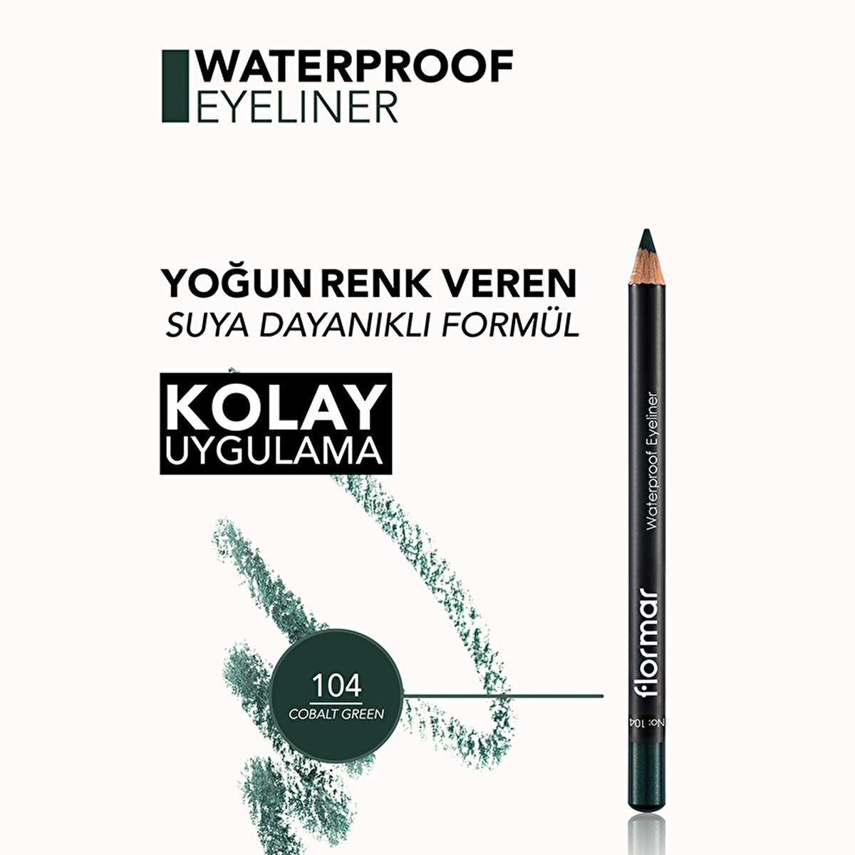 Flormar Waterproof Mat Eyeliner - Long-Lasting, Intense Pigment, Smudge-Proof - Flormar Waterproof Eyeliner Flormar Waterproof Mat Eyeliner - Long-Lasting & Smudge-Proof waterproof eyeliner, mat eye liner, intense pigment eyeliner, long-lasting eyeliner, smudge-proof eyeliner, Flormar, cosmetic, makeup, eye makeup, durable eyeliner, vibrant eyeliner