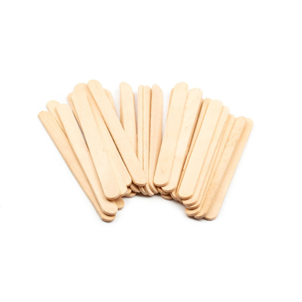 Lino Wooden Craft Sticks - 11cm Natural Color, 50 Pieces, Ideal for Crafts, DIY & Educational Activities - view 2
